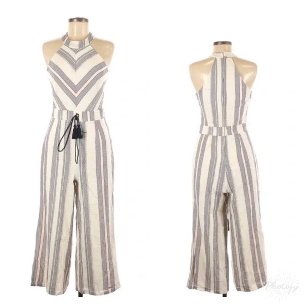 Crystal Sky chevron halter top jumpsuit